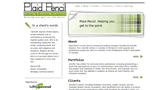 Desktop Screenshot of plaidpencil.com